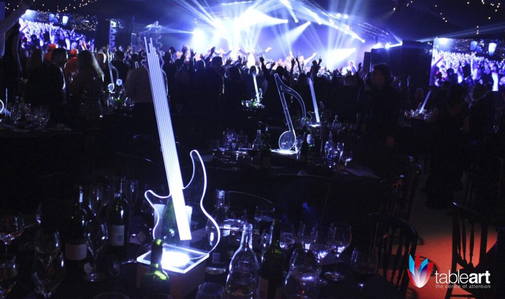 guitar frosted musical rock roll centrepiece bar mitzvah table party band musician table art 6