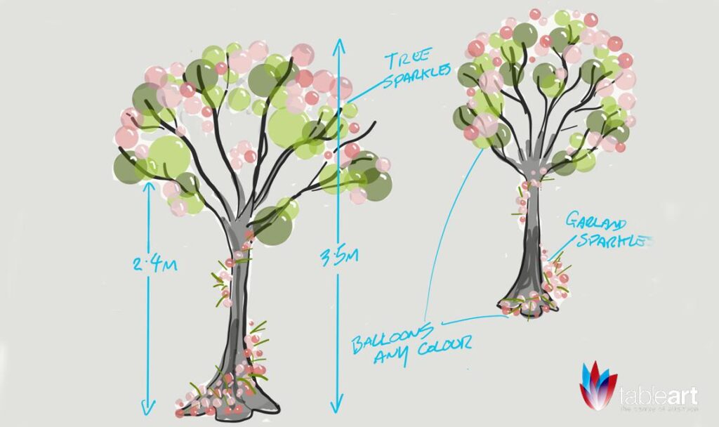pixel tree sketches