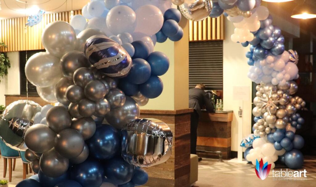 Balloon arch centrepiece hired in London