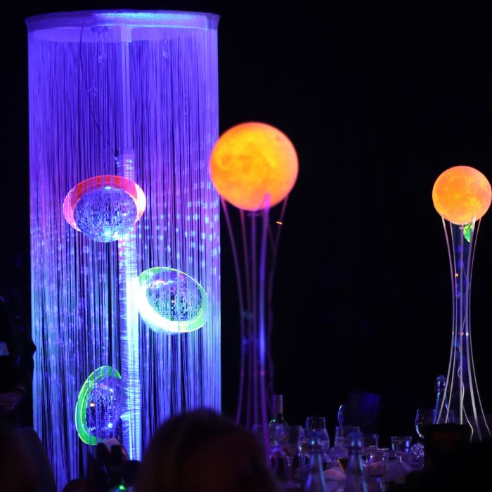 String Curtain Space Display